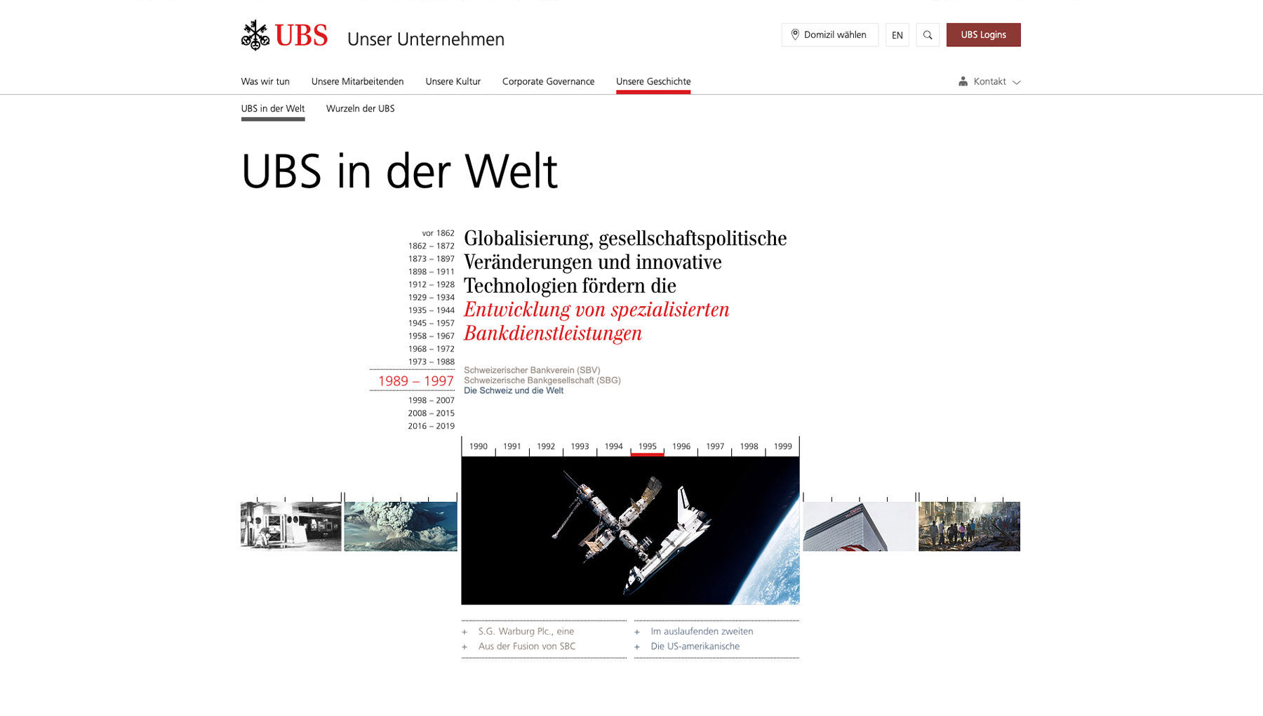 UBS in der Welt