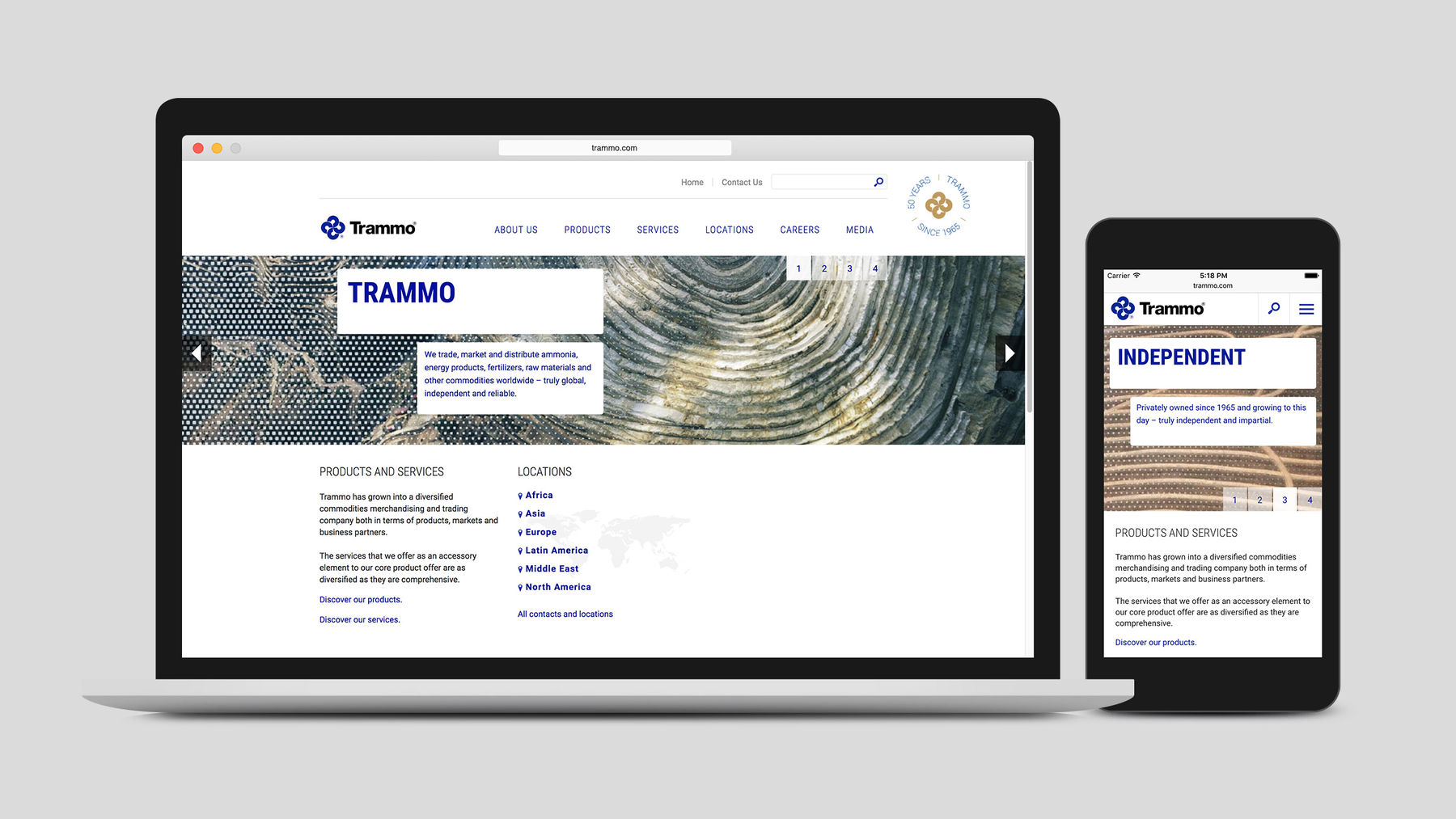 Trammo Website Responsive