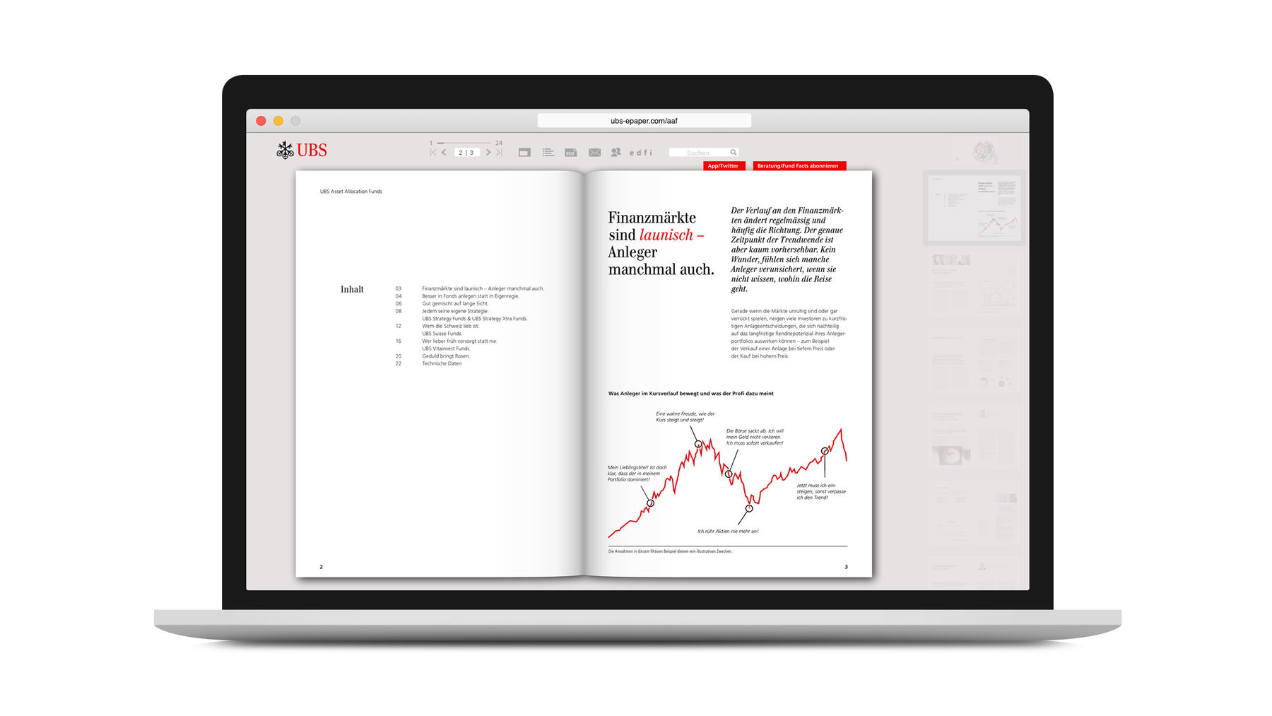 UBS E-Magazine Asset Allocation Funds Innenseiten